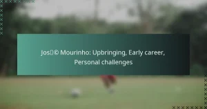 José Mourinho: Upbringing, Early career, Personal challenges