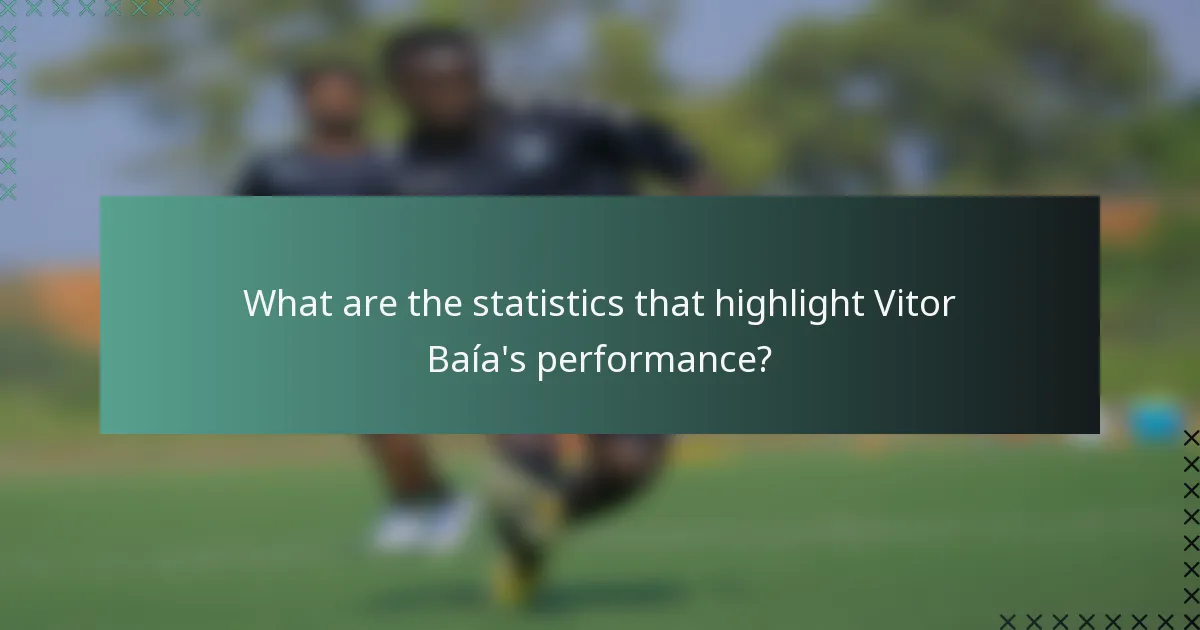 What are the statistics that highlight Vitor Baía's performance?